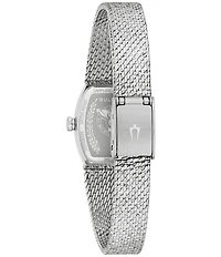 Bulova Women's Goddess Of Time Two Hand Stainless Steel Mesh Bracelet Watch