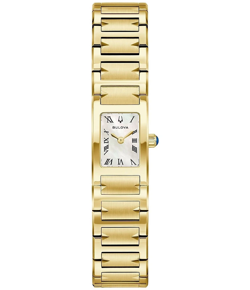 Bulova Women's Harmony Marc Anthony Two Hand Gold Tone Stainless Steel Bracelet Watch
