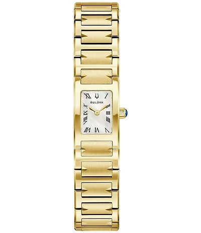 Bulova Women's Harmony Marc Anthony Two Hand Gold Tone Stainless Steel Bracelet Watch