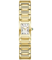 Bulova Women's Harmony Marc Anthony Two Hand Gold Tone Stainless Steel Bracelet Watch