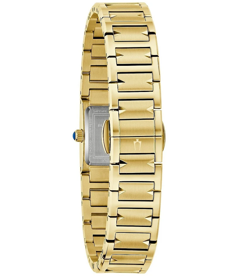 Bulova Women's Harmony Marc Anthony Two Hand Gold Tone Stainless Steel Bracelet Watch