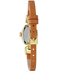 Bulova Women's Jackie Two Hand Brown Leather Strap Watch