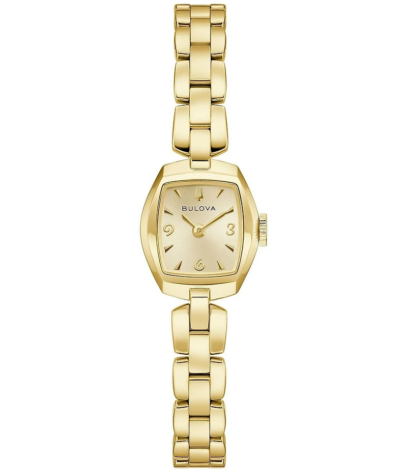 Bulova Women's Jackie Two Hand Gold Tone Stainless Steel Bracelet Watch