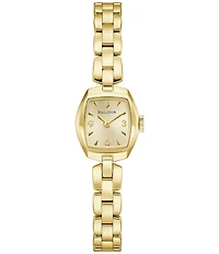 Bulova Women's Jackie Two Hand Gold Tone Stainless Steel Bracelet Watch