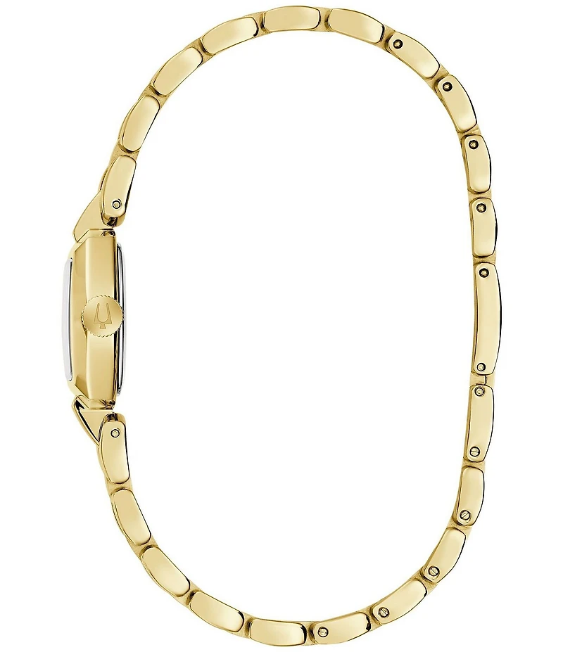 Bulova Women's Jackie Two Hand Gold Tone Stainless Steel Bracelet Watch