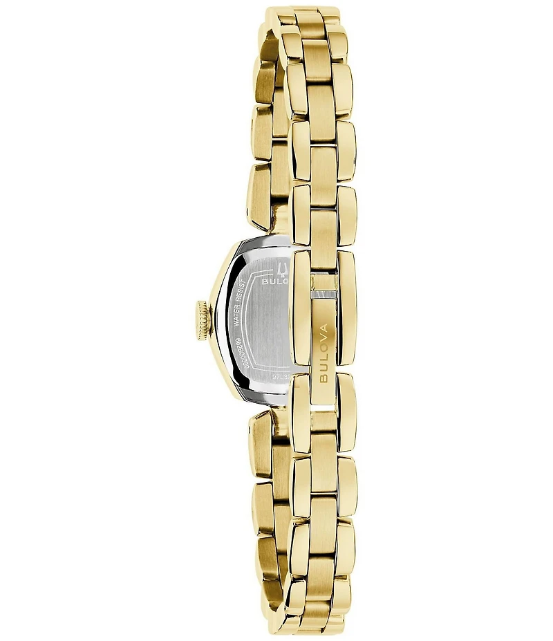 Bulova Women's Jackie Two Hand Gold Tone Stainless Steel Bracelet Watch