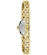 Bulova Women's Jackie Two Hand Gold Tone Stainless Steel Bracelet Watch