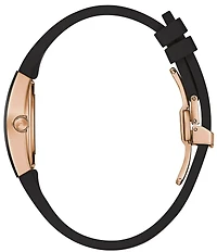 Bulova Women's Latin Grammys® Gemini Special Edition Quartz Analog Black Silicone Strap Watch