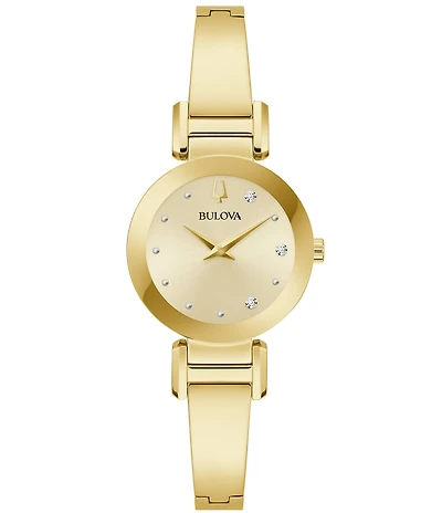 Bulova Women's Marc Anthony Modern Diamond Accent Quartz Stainless Steel Bracelet Watch