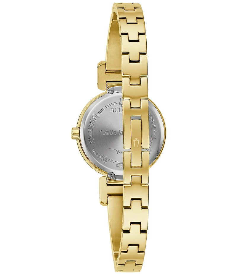 Bulova Women's Marc Anthony Modern Diamond Accent Quartz Stainless Steel Bracelet Watch