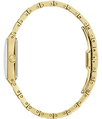 Bulova Women's Marc Anthony Quadra Quartz Gold Stainless Steel Bracelet Watch