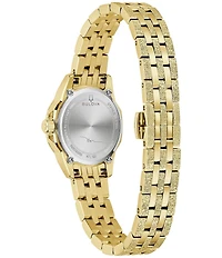 Bulova Women's Marine Star Two Hand Gold Tone Stainless Steel Bracelet Watch