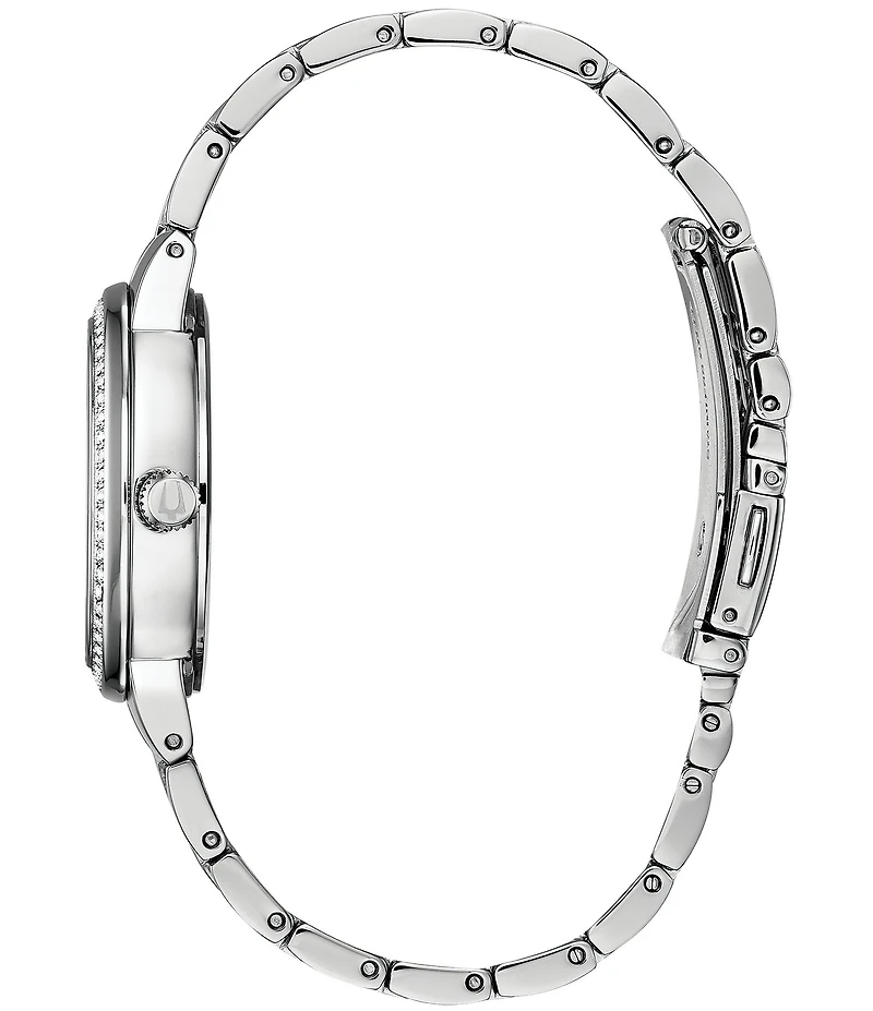 Bulova Women's Phantom Crystal Stainless Steel Bracelet Watch