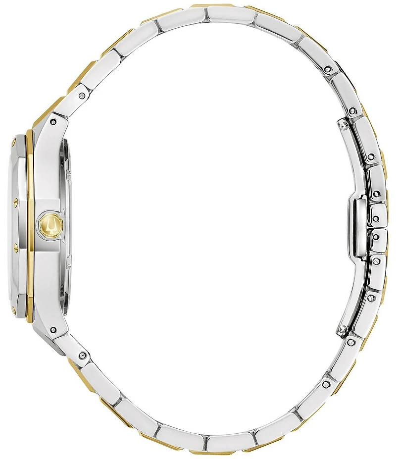 Bulova Women's Prestige Mechanical Automatic Two Tone Stainless Steel Bracelet Watch