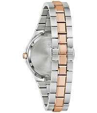 Bulova Women's Prestige Mechanical Automatic Two Tone Stainless Steel Bracelet Watch