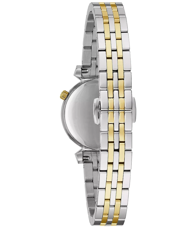 Bulova Women's Regatta Quartz Analog Two Tone Stainless Steel Bracelet Watch