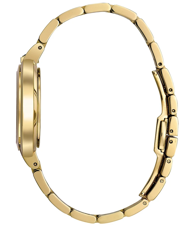 Bulova Women's Rubaiyat Quartz Analog Gold Stainless Steel Bracelet Watch