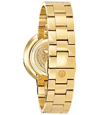Bulova Women's Rubaiyat Quartz Analog Gold Stainless Steel Bracelet Watch