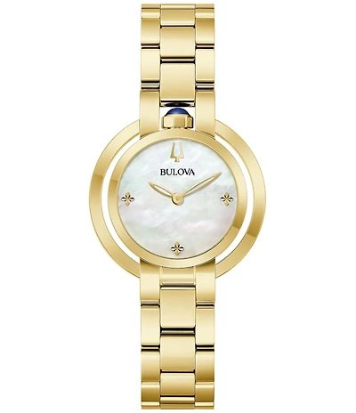 Bulova Women's Rubaiyat Two Hand Stainless Steel Bracelet Watch
