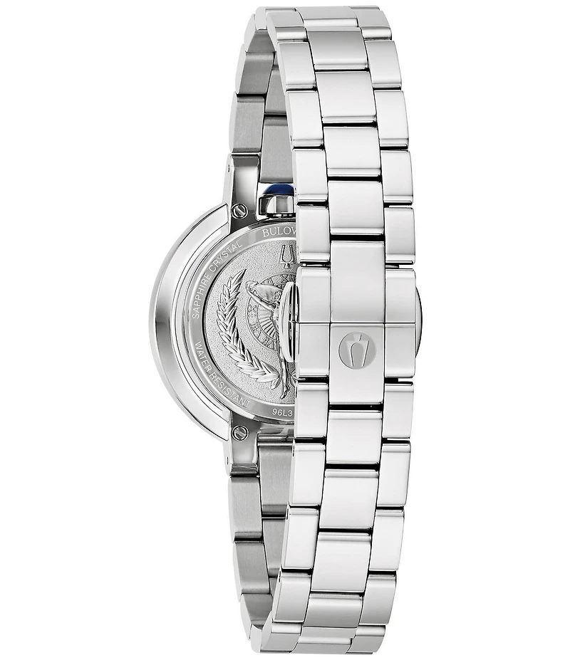 Bulova Women's Rubaiyat Two Hand Stainless Steel Bracelet Watch