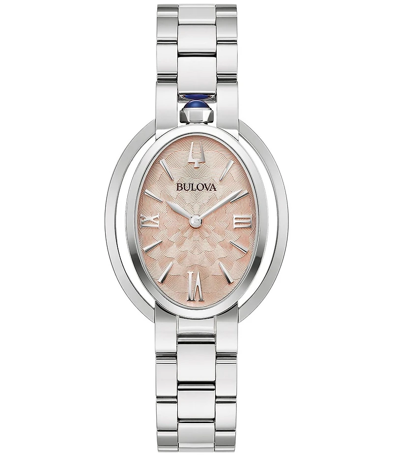 Bulova Women's Rubaiyat Two Hand Stainless Steel Quartz Analog Bracelet Watch