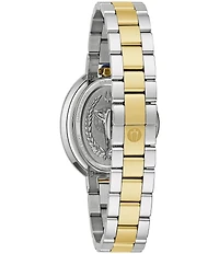 Bulova Women's Rubaiyat Two Hand Two Tone Analog Stainless Steel Bracelet Watch