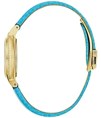 Bulova Women's Rubiyat Two Hand Blue Leather Strap Watch