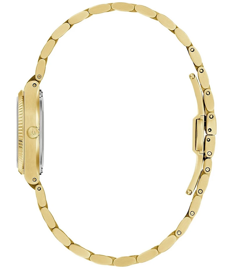 Bulova Women's Super Seville Two Hand Gold Tone Stainless Steel Bracelet Watch