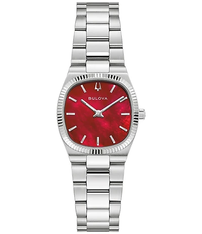 Bulova Women's Super Seville Two Hand Stainless Steel Bracelet Watch