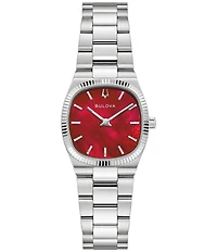 Bulova Women's Super Seville Two Hand Stainless Steel Bracelet Watch