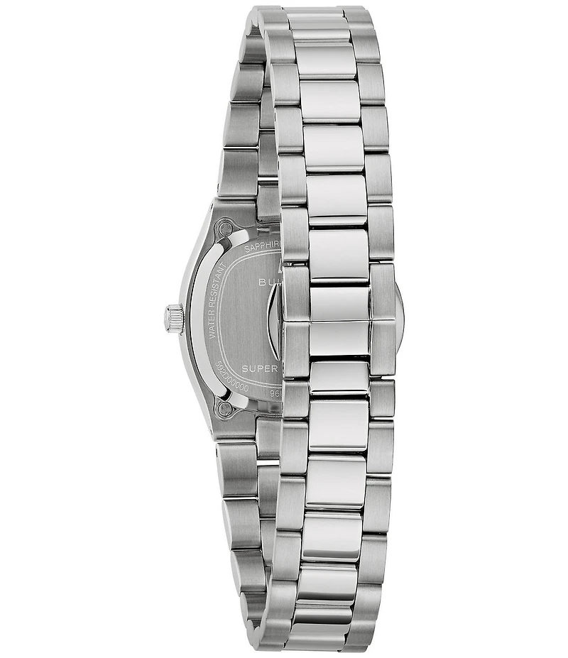 Bulova Women's Super Seville Two Hand Stainless Steel Bracelet Watch