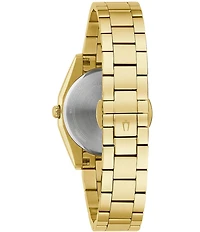 Bulova Women's Surveyor Quartz Analog Gold Tone Crystal Stainless Steel Bracelet Watch