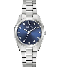 Bulova Women's Surveyor Quartz Analog Stainless Steel Bracelet Watch