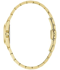 Bulova Women's Surveyor Three Hand Gold Tone Stainless Steel Bracelet Watch