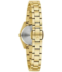 Bulova Women's Surveyor Three Hand Gold Tone Stainless Steel Bracelet Watch