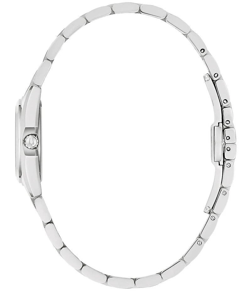 Bulova Women's Surveyor Three Hand Stainless Steel Bracelet Watch