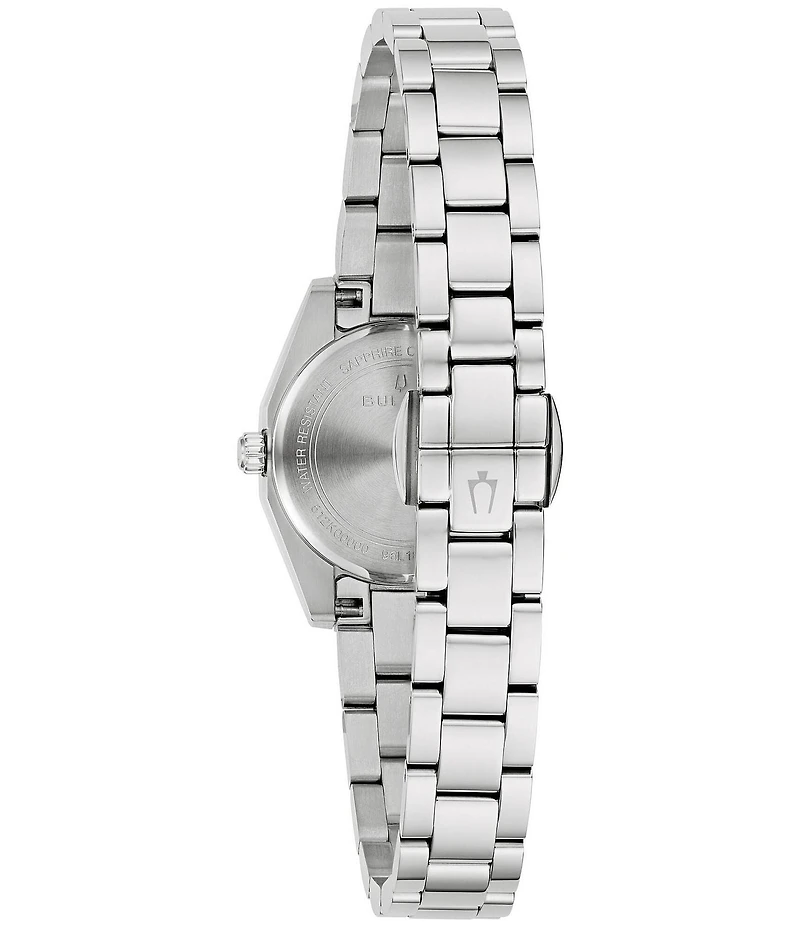 Bulova Women's Surveyor Three Hand Stainless Steel Bracelet Watch