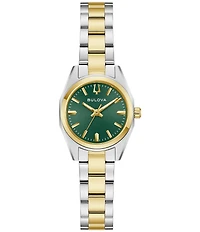 Bulova Women's Surveyor 29mm Three Hand Stainless Steel Bracelet Watch