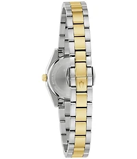Bulova Women's Surveyor Three Hand Two Tone Stainless Steel Bracelet Watch