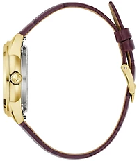 Bulova Women's Sutton Automatic Brown Leather Strap Watch