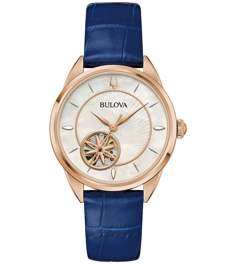Bulova Women's Sutton Automatic Leather Strap Watch