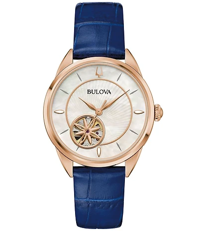 Bulova Women's Sutton Automatic Leather Strap Watch