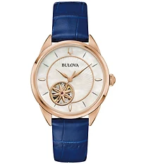 Bulova Women's Sutton Automatic Leather Strap Watch