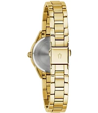 Bulova Women's Sutton Classic Quartz Analog Gold Stainless Steel Bracelet Watch