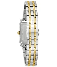Bulova Women's Sutton Quartz Analog Two Tone Stainless Steel Bracelet Watch