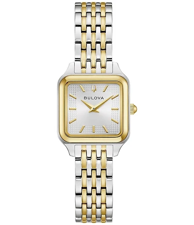 Bulova Women's Sutton Two Hand Two Tone Stainless Steel Bracelet Watch