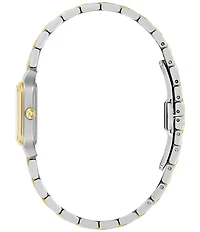 Bulova Women's Sutton Two Hand Two Tone Stainless Steel Bracelet Watch
