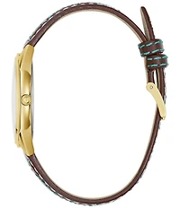 Bulova Women's Sutton Western Two Hand Leather Strap Watch