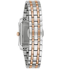 Bulova Women's Two Hand Two Tone Stainless Steel Bracelet Watch