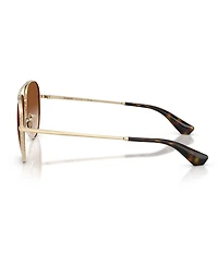 Burberry Unisex BE3172 59mm Pilot Sunglasses